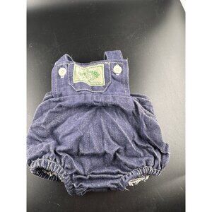 VTG Cabbage Patch Kids Doll‎ Outfit 1983 Coleco Blue Denim Boys Overalls Romper